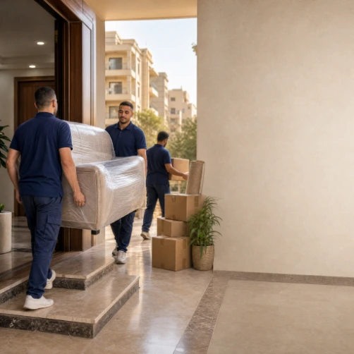 فريق عفشك تمام بينقل الأثاث بعناية